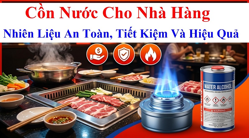 Cồn Nước Cho Nhà Hàng – Giải Pháp Nhiên Liệu An Toàn, Tiết Kiệm Và Hiệu Quả